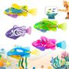 XPJBKC 5 Pezzi Robo Fish, Robot Fish Water con Luce, Riutilizzabile Robot Fish Toys, Galleggiante Pesce Robotizzato Giocattolo per Gatti, Bambini (Colorato)