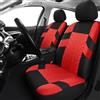 VALCLA Auto Set Coprisedili per Tesla Model 3 Model S Model X Model Y, 5 Posti Auto Copri Sedili Antiscivolo Confortevole, Anteriori e Posteriori Coprisedili Accessori,E Red