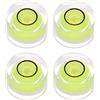 sourcing map 4 livelle rotonde a bolla 10 x 6 mm, mini livelle circolari a bolla per livellare fotocamera, treppiede, telescopio, officina, giradischi, cornici, lime
