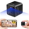 Yadayuki Telecamera Nascosta WiFi, HD 4k Mini Telecamera Spia Senza Fili, Microcamera Spia WiFi Interno Spy Cam Videocamera con Rilevamento di Movimento Visione Notturna