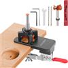 Qurxuanwe Dima per Cerniera a Scodellino 35 mm, Strumenti Apri Foro Cerniere Nascosta con Morsetto Rapido, Localizzatore Foratura Lega Alluminio, Strumento Installazione Multiuso per Lavorazione Legno Fai da Te