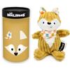 LES DÉGLINGOS - Peluche Volpe Simply con scatola regalo, 22 cm, giallo senape, dalla nascita