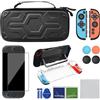 AKNES Custodia Compatibile con Nintendo Switch 2, Kit Accessori Switch 2 - Include Pellicola Protettiva, Cover Silicone+PC per Joycon 2, Custodia Trasparente per Console Switch 2, Tappi Joystick
