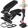 HLC Steppers with Resistance Bands and Step Fitness Equipment, Home Air Climber Step Fitness Equipment