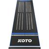 KOTO darts KOTO - Tappeto Oche Checkout Dart Blu 285 x 80cm, Indicatore Punteggio, Antiscivolo, Protegge Pavimento e Freccette