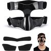 STFALI Maschera Protettiva Naso, Regolabile Maschera Protettiva Traspirante con Imbottitura, Adatto agli Adolescenti, Sport Basket Calcio Accessori, Full-frame Nero (Trasparente-2)