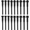 OTOTEC 90 forbici per capelli in gomma silenziatore per capelli forbici da barbiere tappo nero silenziatore, 3 misure miste (4 mm, 3 mm, 2 mm)