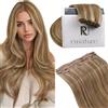 RUNATURE Extension Capelli Veri Clip Marrone Biondo 3pcs 50g 25cm #10P16