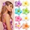 Kavya Mollette Capelli Donna 8 Pezzi, Mollettone Fiore Grande Pinze per Capelli Antiscivolo Fermagli per Capelli Elegante Accessori Capelli Ragazze