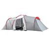 Outsunny tenda da campeggio, tenda a tunnel per 6 persone con 2 camere da letto, soggiorno, anticamera, tenda familiare antivento UV50+ con borsa per il trasporto, 2000 mm idrorepellente per