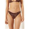 Calzedonia Brasiliana Costume Brown Animalier Marrone