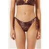 Calzedonia Slip Lacci Costume Brown Animalier Marrone