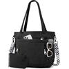 ferlord Cordury - Borsa tote da donna, con cerniera, 26 l, borsa a tracolla e 11 tasche, per scuola, lavoro, shopping, viaggi, palestra, colore nero