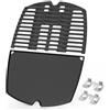 onlyfire Set di Piastra e Griglia di Cottura in Ghisa per Griglie a Gas Weber Q100 Q1200 Q1400 Q120 Q140 Q1000, Ricambio per Weber 6558/7644