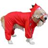 Generic Impermeabile per cani impermeabile, impermeabile per cani con cappuccio, Impermeabile multiuso per animali domestici, Abbigliamento per animali alla moda per corsa, viaggi, cappotto