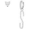 CUORI MILANO "CUORI MILANO Orecchini con lettera ""s"" in argento con zirconi"