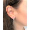 CUORI MILANO "CUORI MILANO Orecchini con lettera ""p"" in argento con zirconi"