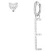 CUORI MILANO "CUORI MILANO Orecchini con lettera ""e"" in argento con zirconi"