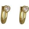 CUORI MILANO Orecchini a cerchio in argento mini sparkling con zirconi bianchi
