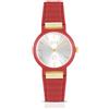 OPS Orologio donna con cinturino in silicone rosso