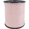 GREENSTAR - Corda di lanciatore - Diametro 2,5 mm - Alta qualità - Per tosaerba, decespugliatore, motosega e Plus - In poliammide bianca - Bordo rosso - Rotolo da 100 m