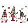 Excelsa Tartan Gnome Set 6 Tovagliette Americane, 43x28,5 cm, Motivo Natalizio, Plastica PP, Riutilizzabile
