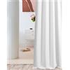 ROOM99 Curtain - Tenda con occhielli, 140 x 250 cm, larghezza x altezza, colore bianco, 1 pezzo
