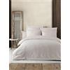 Nuit Des Rêves Set copripiumino matrimoniale beige (200 x 200 cm), 70% cotone/30% poliestere, 2 federe (80 x 80 cm), lavabile in lavatrice, elegante chiusura con bottoni, biancheria da letto