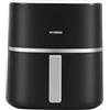 Hyundai Friggitrice ad aria senza olio da 5,5 litri, Air Fryer HAF5500D. 1600 W, 10 programmi, nero