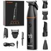 MAXGROOM Rasoio Parti Intime Uomo, Rasoio Elettrico Corpo Uomo Uso Umido e Secco, Rasoio per Parti Intime, Peli Corpo, Naso e Barba con Ricarica di USB C, Impermeabile IPX6, Adatta per Viaggio
