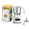 Hazel Quinn Montalatte Elettrico 5 in 1 per Cappuccino, Acciaio Inox 304 e LED Touchscreen, Schiuma Latte Elettrico da 400 ML, Schiumatura a Caldo e a Freddo, Lavabile in Lavastoviglie, Bianco