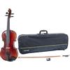 GEWA Set di violino Ideale VL 2 per mancini - 4/4 pronto per suonare, arco in Massaranduba, corde Larsen Aurora, custodia per violino