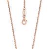 Engelsrufer Belcher catena collana Rosato oro placcato 925 Sterling argento spessore 2,1 mm (0,08) lunghezza 80cm (31.50)