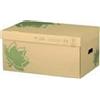 FAST Unbekannt Fast Nature Line-Scatola da archivio con Coperchio Pieghevole, Colore: Marrone