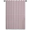 ggaimwf Tende marroni per la camera da letto Tende a quadri Plaid Trattamento per finestre Stile country Soggiorno Patio Divisorio per stanze Quadretti Tenda Tasca per asta 107x160cm 1 pannello