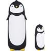 ZPSHYD Penguin Flask, 300 ML Portable Cute Penguin Bottiglia d'acqua in vetro Tazza a doppio strato Tazza da viaggio per bambini Studenti(Nero)