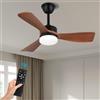 diisunbihuo Ventilatori a soffitto da 36 con luci, ventilatore a soffitto a basso profilo con motore DC reversibile per sala da pranzo camera da letto corridoio