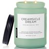 M&SENSE Candele Profumate Sogno di Ghiacciolo alla Crema, candela profumata nostalgica 550g (110 ore), 2 stoppini fragranza dolce, candele decorative regalo donna per colleghi/familiari