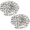 PATIKIL 1,82m Catena Sospensione per Lampadario Illuminazione Finitura Bronzo, 2pz Catena ad Anello in Metallo per Lampadario Sospensione Pianta Sospesa
