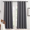 KGORGE Tende Oscuranti per Interni Moderne Tenda Termica per Soggiorno con Anelli Curtains Cameretta Bambini e Salotto 2 Pezzi L 140 x A 200 CM, Grigio