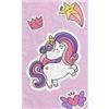 damaloo Asciugamano per bambini 30 x 50 cm, in cotone, per ospiti con motivo unicorno e stella, piccolo asciugamano per ragazzi e ragazze, asciugamano per mani o salvietta per bambini