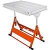 VEVOR Tavolo da Saldatura Lavoro Saldatore in Acciaio Pieghevole 3 Angoli Inclinabili Capacità Carico Max. 181kg, Banco di Lavoro per Saldatura 76,2 x 50,8 cm Inclinazione 0° / 30° / 90° da Officina