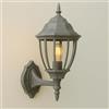 MAKA change your life quality Lampada Lampadario Applique da Parete per Esterno, Applique Lanterna da Muro, Per Giardino Esterni, Alluminio, Attacco E27 Lampadina non Inclusa 60W IP45 (Grigio)