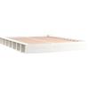 vidaXL Giroletto Bianco 200x200 cm in Legno Massello