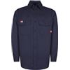 TICOMELA FR Camicie per Gli Uomini Camicia Resistente alla Fiamma CAT2 Peso Leggero 6oz Camicia di Saldatura degli Uomini ignifughi, Navy, L