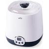 Lacor - 69345 - Yogurtiera HerA Supersillenciosa, Ideale per fare Kefir e Yogurt Greco, Contiene Timer 48 ore, Schermo LED, Capacità: 1L, Ø 16.8 x 18.8 cm, Bianco