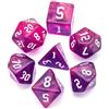 Epic forge Set di 7 dadi in resina in scatola - rosa glitter