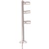 ASTA CON 3 FARETTI LED BIANCO NEUTRO 3x1w ORIENTABILE SILVER GIOIELLERIA E4D2