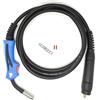 ELECTROMECANICA CANTABRIA ELCAN ELCAN Torcia per saldatura a filo professionale da 4 metri MIG MAG 15AK con connettore euro per saldatrice a gas semiautomatica raffreddata ad aria (torcia MB15)