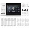 XNH Schermo Tattile 4.3'' Sistema di Allarme Casa Senza Fili 4G+Wi-Fi, App Push, 24 Pezzi Antifurto Casa Wireless, Kit Allarme DIY con Sirena 120DB, Sensore Porta, Telecomando, Sensore di Movimento